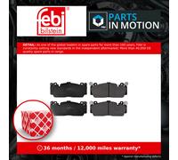 Brake pads Front Axle 172182 FEBI BILSTEIN for BMW 6 Coupe 6 Convertible 5