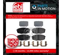 Brake Pads Set fits HYUNDAI KONA 1.6D Front 2018 on D4FE 58101G3A00 58101J9A50
