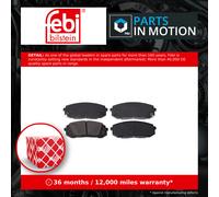 Brake Pads Set Front 184512 Febi 58101N7A20 58101N9A00 D23029538 26417 Quality