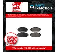 Brake Pads Set Front 186402 Febi 410602770R 26317 26318 Top Quality Guaranteed