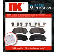 Brake Pads Set fits ISUZU D-MAX Mk2 1.9D Front 17 to 22 NK 8979474660 8979475710