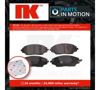 NK Front Brake Pad Set for Chevrolet Aveo 1.3 1248cc VCDi 75 LDV 2011-2015