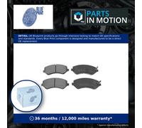 Blue Print Brake Pads Set ADA104223 KV1016349 - fits Jeep Cherokee KJ 3.7 Front 01-08 EKG