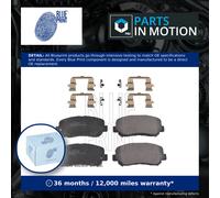 Brake Pads Set fits JEEP CHEROKEE KL 3.2 Front 2013 on Blue Print 68225170AA New