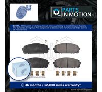 Brake Pads Set fits JEEP CHEROKEE KL 2.2D Front 2015 on Blue Print 68212327AA