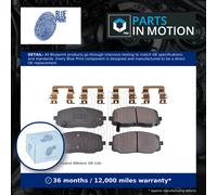 Brake Pads Set fits HYUNDAI i20 PB 1.2 Front 08 to 15 G4LA Blue Print 581010XA01