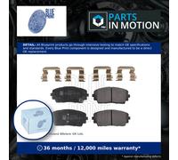 Brake Pads Set fits KIA PICANTO TA 1.0 Front 11 to 17 Blue Print 581011YA00 New
