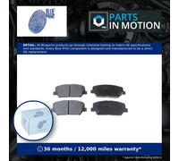 Brake pads Front Axle ADG042140 BLUE PRINT for HYUNDAI KIA