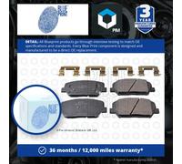 Brake Pads Set fits HYUNDAI i30 GD 1.6 Front 2015 on G4FJ Blue Print 58101A6A75