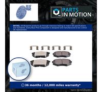 Brake pads Front Axle ADG042162 BLUE PRINT for KIA SOUL II