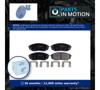 Brake Pads Set fits KIA SORENTO Mk1 3.3 Front 07 to 11 G6DB Blue Print Quality