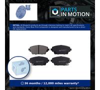 Brake Pads Set fits NISSAN PRIMERA P12, WP12 Front 2002 on Blue Print 41060AV110