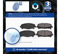 Brake Pads Set fits HONDA ACCORD Mk6, SV4 2.2 Front 94 to 97 F22B1 Blue Print