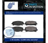Brake Pads Set fits HONDA ACCORD Mk6, SV4 2.2 Front 94 to 97 F22B1 Blue Print