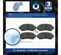 Brake Pads Set fits MAZDA 323 Mk6 1.5 Front 98 to 01 Blue Print BJTD3323Z New