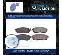 Brake pads Front Axle ADN142140 BLUE PRINT for NISSAN TIIDA Hatchback JUKE