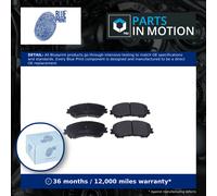 Brake Pads Set fits NISSAN QASHQAI J11 Front 2013 on Blue Print D10604CA0A New