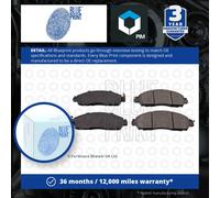 Brake Pads Set fits RENAULT ALASKAN U3MB, U3MD 2.3D Front 2017 on M9T260 Quality