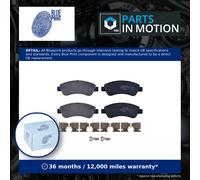 Brake Pads Set fits CITROEN BERLINGO Front 1996 on Blue Print E172124 E172227