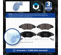 Brake Pads Set fits PEUGEOT 206 1.4D Front 2001 on Blue Print 425305 E172131 New