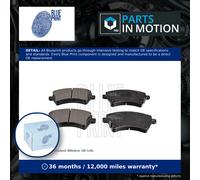 Brake Pads Set fits TOYOTA COROLLA E12 1.8 Front 01 to 07 2ZZ-GE Blue Print New
