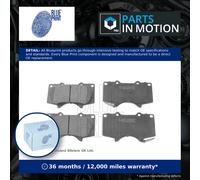 Brake Pads Set fits TOYOTA HILUX Mk7 3.0D Front 08 to 15 Blue Print 04465YZZDB