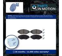 Brake Pads Set Front ADV184290 Blue Print 3Q0698151 3Q0698151K 3Q0698151C New