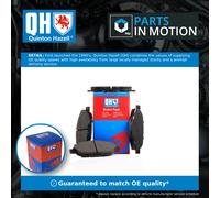 Quinton Hazell Brake Pad Set - 4 OEM Quality Direct Fit Replacement Brake Pads for Single Axle - Front - BP1634