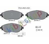 BRAKE PADS SET FRONT FITS AUDI A3 A3 ALLSTREET Q2 Q3 CUPRA FORMENTOR LEON LEON