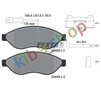 BRAKE PADS SET FRONT FITS CITROEN JUMPER FIAT DUCATO OPEL MOVANO C PEUGEOT