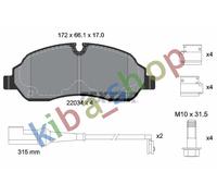 BRAKE PADS SET FRONT FITS FOR D TOURNEO CUSTOM V362 TRANSIT CUSTOM V362