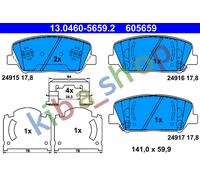 BRAKE PADS SET FRONT FITS HYUNDAI GENESIS I30 VELOSTER KIA CEE'D OPTIMA PRO