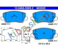 BRAKE PADS SET FRONT FITS KIA PICANTO III 10/12 0317-