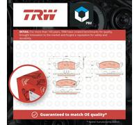 Brake Pads Set fits MERCEDES ML430 W163 4.3 Front 98 to 00 M113.942 TRW Quality