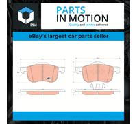 Brake pads GDB1388 TRW for VOLVO V70 S80 I XC70 I Cross Country V70 Mk II S70