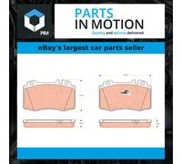 TRW GDB1454 Brake pad set