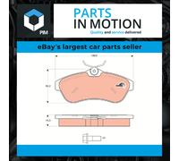 Brake Pads Set Front GDB1496 TRW 425237 E172282 1611334680 425372 23408 23409