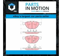TRW Brake Pads GDB1558 Front Set for BMW & Rolls-Royce