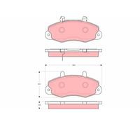 Brake Pads Set Front GDB1572 TRW 1134158 1301589 1074971 92VB2K021AE 21470 New
