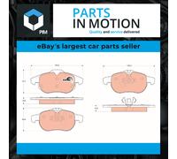 Brake pads GDB1613 TRW for CADILLAC SAAB FIAT OPEL