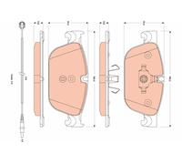 Brake Pads Set fits PEUGEOT 407 6C 3.0D Front 2009 on DT20C TRW 1610104080 New