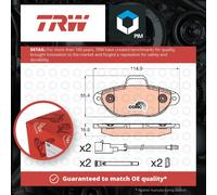 Brake Pads Set Front GDB2041 TRW ME9S5J2K021BA 1731172 1736940 21436 Quality New