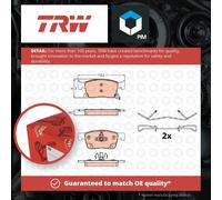 Brake pads GDB2139 TRW for OPEL ASTRA K ASTRA K Sports Tourer ASTRA K Estate Van