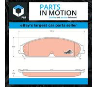 Brake Pads Set fits CHRYSLER 300C 3.0D Front 2005 on TRW 5142559AB 05175208AA