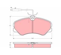 Brake Pads Set Front GDB447 TRW 9941207 425058 95623223 09938205 425047 21205