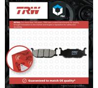 Brake Pads Set Front MCB640 TRW Genuine Top Quality Guaranteed New