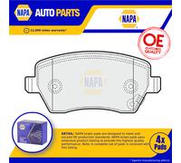 NAPA Front Brake Pad Set fits Suzuki Splash 2008 on 1.0 1.2 1.3