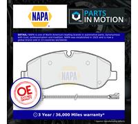 NAPA Front Brake Pad Set fits Ford Tourneo Custom V362 Bus 2012-2023 2.0 2.2
