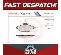 Brake Pads Set Front P23060 Brembo 5892736 71737178 71772226 8660004666 21436