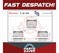 Brake Pads Set Front P23078 Brembo 6001073124 71770977 773363336 77362226 23110
